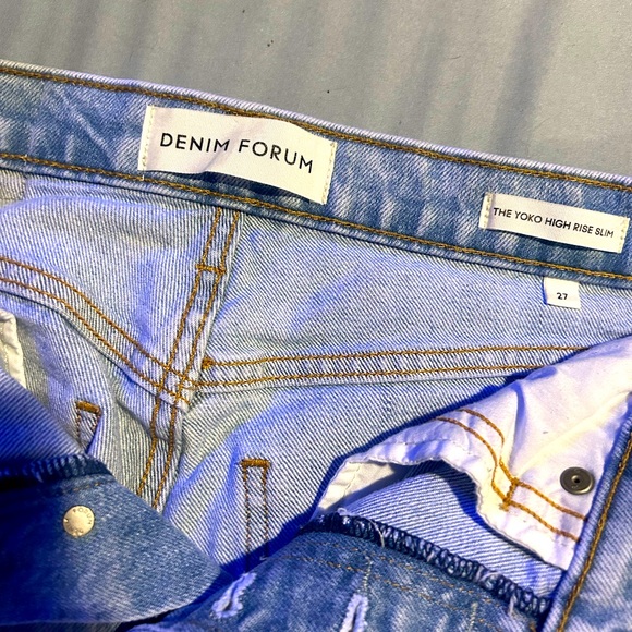 Denim Forum Yoko high rise slim fit jeans - Picture 3 of 4